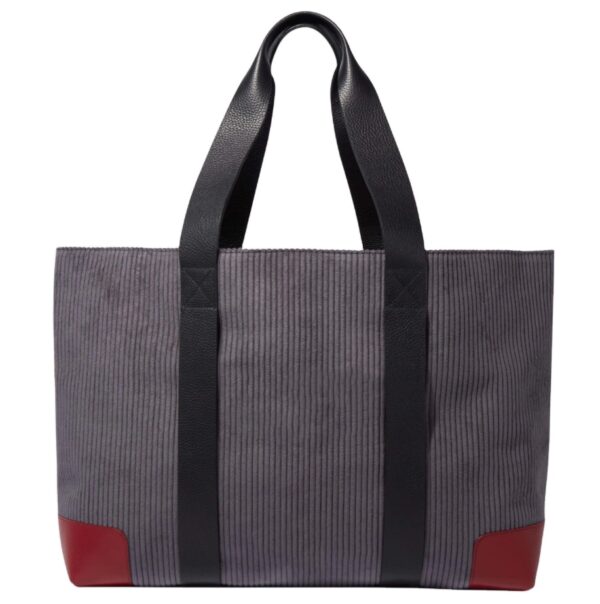 Cotton Corduroy Beach Bag for Women Canvas Pool Waterproof Tote Bag Large Capacity Swim Tote - 画像 2
