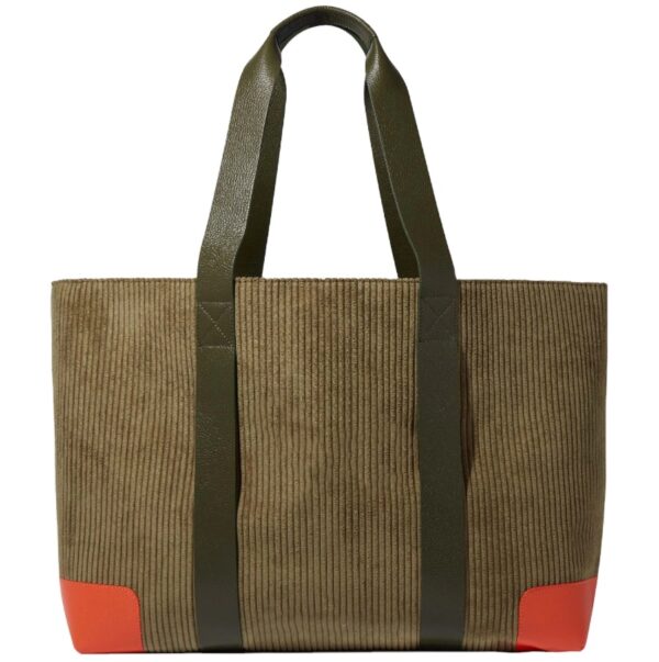 Cotton Corduroy Beach Bag for Women Canvas Pool Waterproof Tote Bag Large Capacity Swim Tote - 画像 5