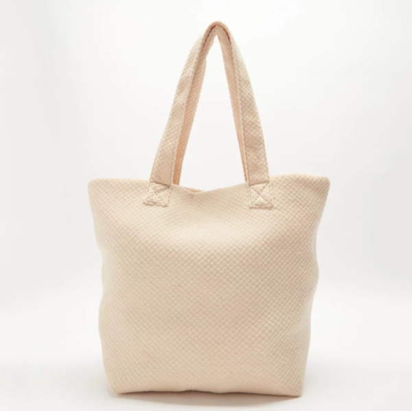 Cotton Terry Shoulder Bag New Bubble Tote Bag Fashion Large Capacity Shopping Bag - Image 5