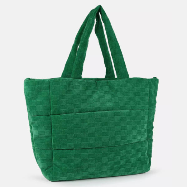 Towel Cloth Tote Shopping Bag Terry Cloth for Women Beach Bag - Image 3
