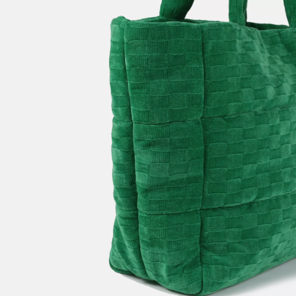 Towel Cloth Tote Shopping Bag Terry Cloth for Women Beach Bag - Image 4