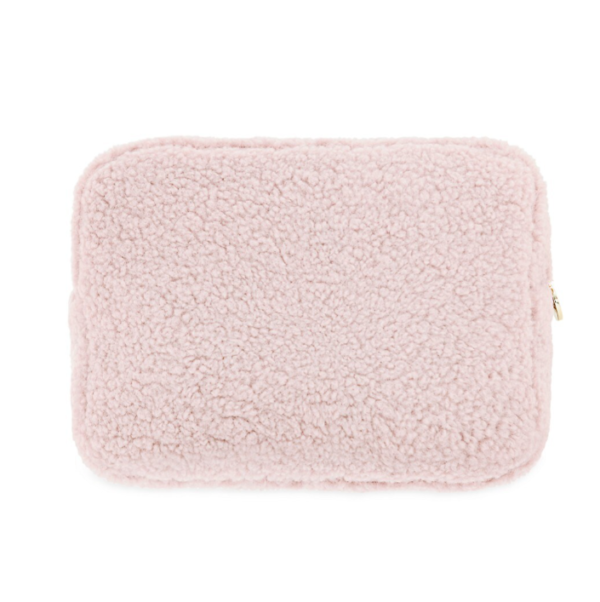 Teddy Cloth Fabric Makeup Bag Cute Cosmetics Bag Packing Cube Faux Fur Toiletry Bag - Bild 5