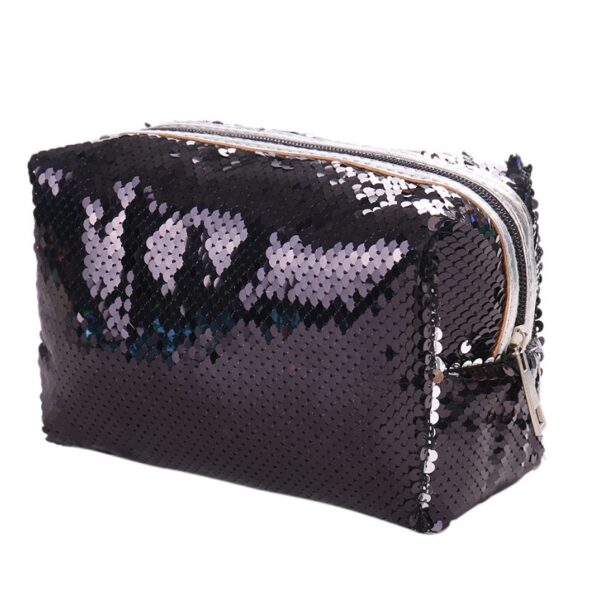 New Shiny Sequin Envelope Bag Women Cosmetic Clutch Handbag Waterproof Sparkly Reversible Sequins Glitter Cosmetic Bag - Bild 4