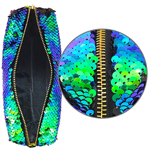 New Shiny Sequin Envelope Bag Women Cosmetic Clutch Handbag Waterproof Sparkly Reversible Sequins Glitter Cosmetic Bag - Bild 6