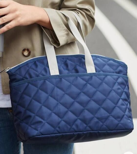 Solid Quilted New Oxford Lunch Bag Outdoor Picnic Bag Portable Large Insulation Bag - 画像 4