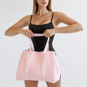 Duffel Bag Unisex Mini Gym Bag with Zipper Closure Custom Neoprene Travel Luggage Stylish Sports Tote Bag