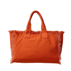 Summer Canvas Women Handbags Ladies Fringe Tassels Beach Tote Bag Cotton Canvas Tote Bag