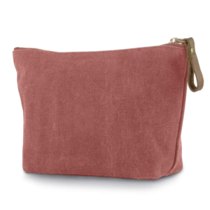 Recycled Cotton Makeup Bag Natural Canvas Cosmetic Bag Toiletry Pouch