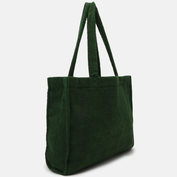 Fashion Terry Cloth Shopping Bags Plain Organic Reusable Foldable Tote Bag - Image 4