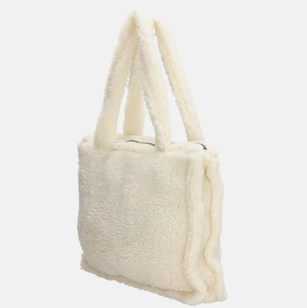 Winter Christmas Plush Faux Fur Weekend Bag Soft Warm Shoulder Crossbody Purse Shopping Teddy Tote Pink Handbags - Bild 5