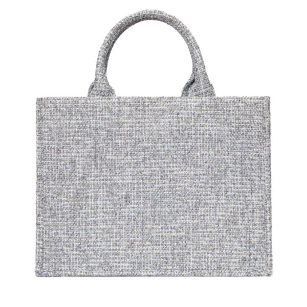 Tweed Tote Women's Bag Trendy Checkered Clash Color Vintage Design Single Shoulder Underarm Tote Bags - Image 2