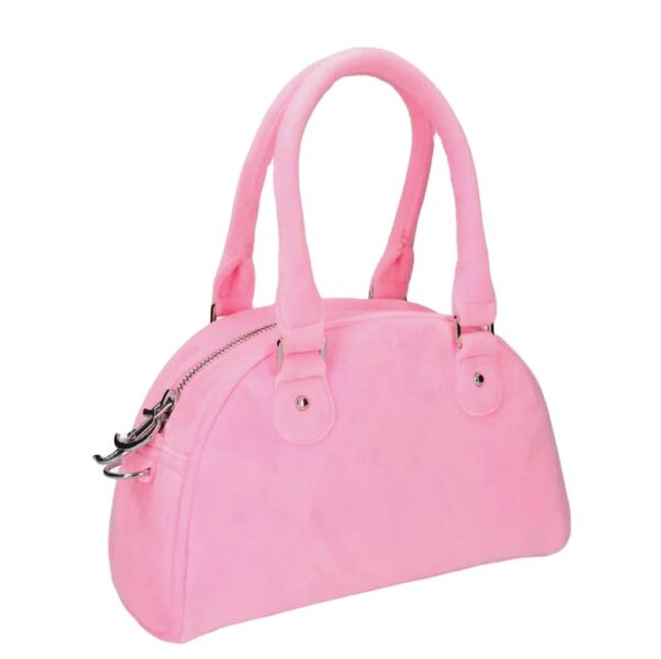New Designer Terry Crystal Velvet Soft Towel Tote Bag Candy Color Large Capacity Terry Shoulder Bag - Image 5
