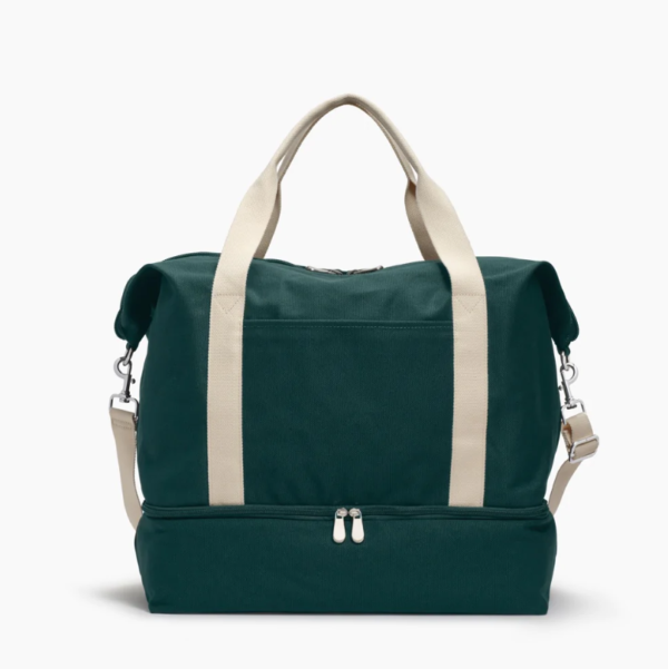 Women's Fashion Weekend Overnight Duffel Bag Large Carry on Weekender Duffel Bags Travel With Shoe Compartment - Image 2