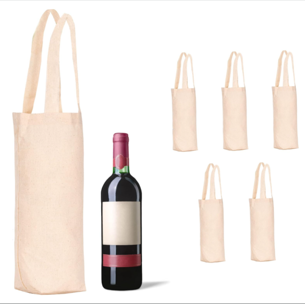 Eco Friendly Wine Bags Washed Canvas Wine Bottle Bag Bottle Canvas Gift Bag - 영상 5