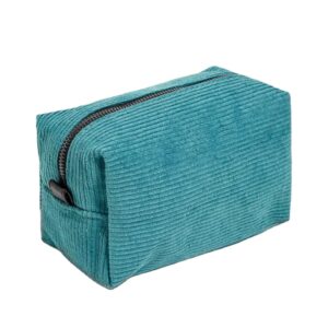 Women Cute Corduroy Travel Cosmetic Tote Large Make up Organizer Toiletry Bags