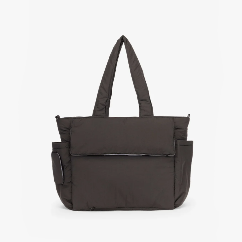 Women Puffer Tote Bag with Zipper Travel Essentials Quilted Nurse Bag