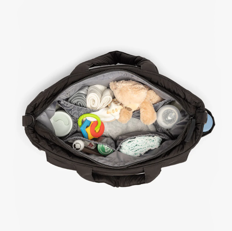 Women Puffer Tote Bag with Zipper Travel Essentials Quilted Nurse Bag - صورة 5