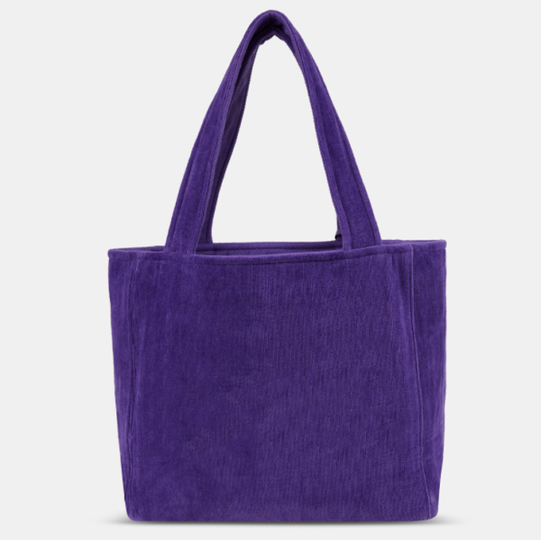 New Fashion Terry Cloth Big Capacity Shopping Trendy Towel Fabric Bags - 영상 3
