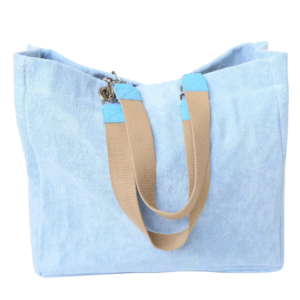 Large Eco Personalized Soft Premium Tote Cotton Terry Cloth Beach Bag Customized Beach Tote Swim Tote Bag