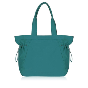 Nylon Foldable Tote Bag With Zipper Waterproof Large Shoulder Bag Top Handle Custom