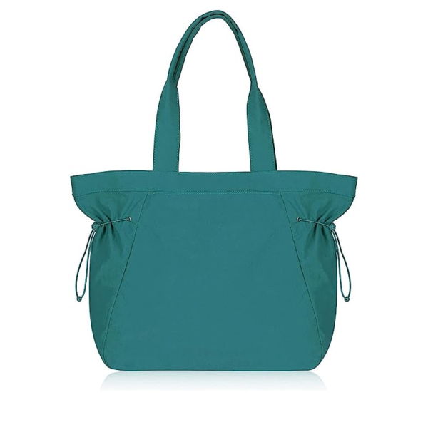 Nylon Foldable Tote Bag With Zipper Waterproof Large Shoulder Bag Top Handle Custom