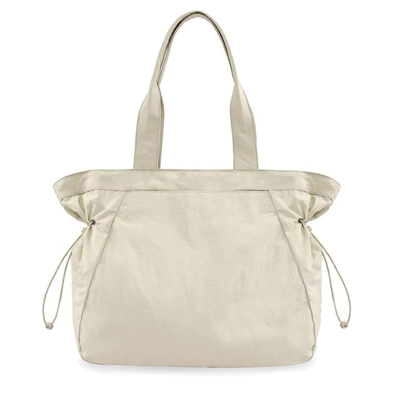 Nylon Foldable Tote Bag With Zipper Waterproof Large Shoulder Bag Top Handle Custom - Bild 4