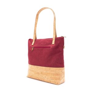 Cork Tote Bag Ladies Handbag Vegan Natural Wood Shoulder Shopping Bag