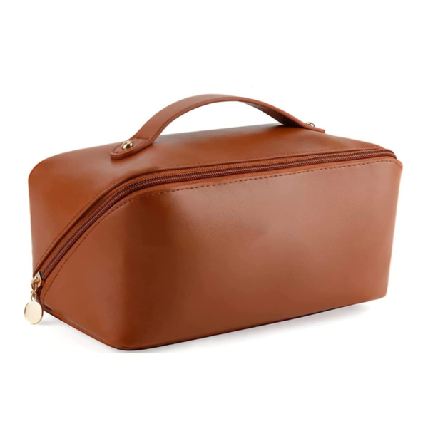 New Designed Leather Makeup Bag Fashion Hot Sale Pu Leather Cosmetic Bag