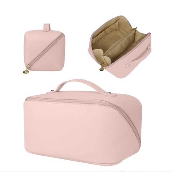 New Designed Leather Makeup Bag Fashion Hot Sale Pu Leather Cosmetic Bag - صورة 6