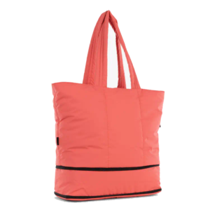 Soft Winter Puffy Duffle Bag Waterproof Nylon Puffer Quilted Tote Bag