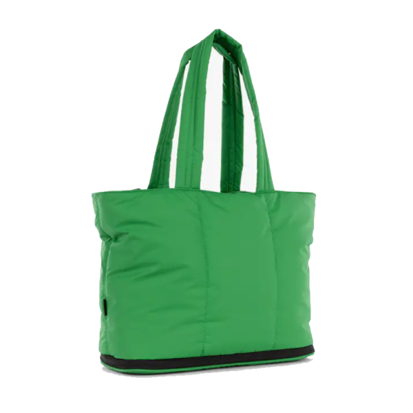 Custom Puffy Padded Crossbody Handbag Shoulder Quilted Nylon Soft Puffer Shopper Tote Bag - Image 2