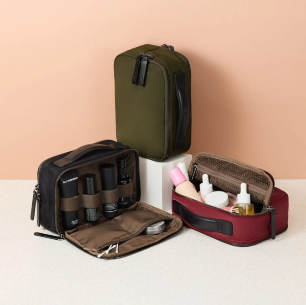 Woman New Style Portable Three-Layer Double Zipper Nylon Storage Bag Travel Cosmetics Bag - Bild 6