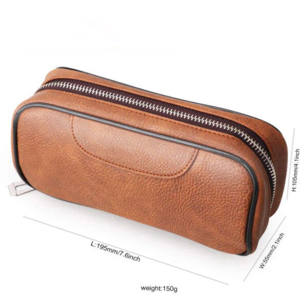 PU Leather Multi-function Tobacco Pipe Bag, Soft and Delicate - 画像 4