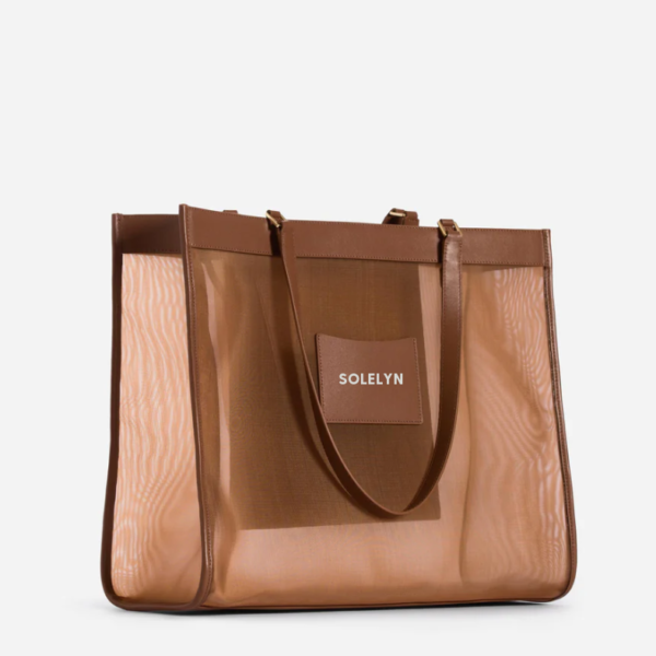 New Design Personalized Beach Leather Mesh Bag Women Handbags Ladies Purses and Handbags PU Leather Shopping Bag - Bild 2