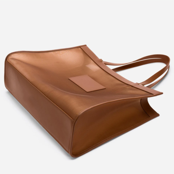 New Design Personalized Beach Leather Mesh Bag Women Handbags Ladies Purses and Handbags PU Leather Shopping Bag - Bild 4