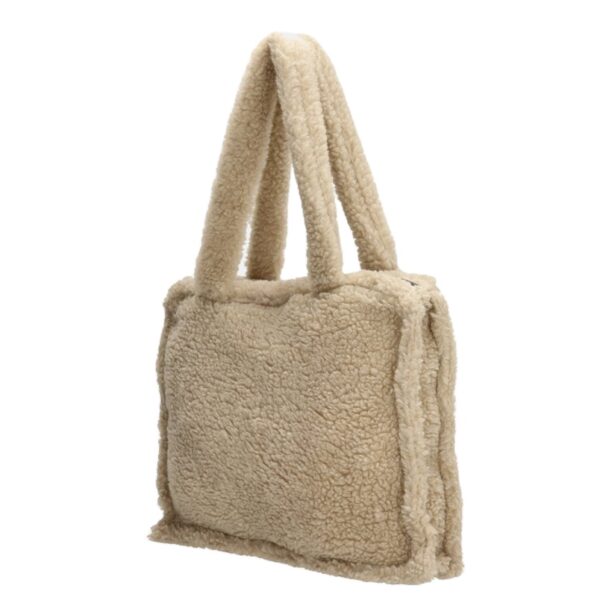 Soft Comfortable Teddy Tote Bag Fashion Sherpa Fluff Bag Toweling Cloth Beach Bag - Image 4