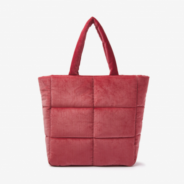 Custom Fashion Soft Corduroy Puffy Quilted Tote Handbag Fashion Puffer Quilted Tote Bag - 画像 2