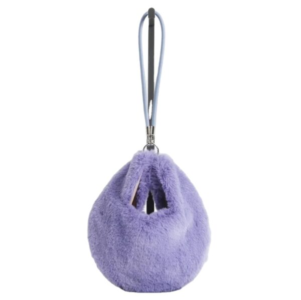 New Fashion Winter Furry Handbag Flecce Handbag Plush Soft Small Fleece Fur Sherpa Tote Bag