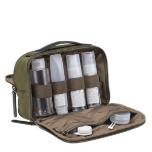 Woman New Style Portable Three-Layer Double Zipper Nylon Storage Bag Travel Cosmetics Bag