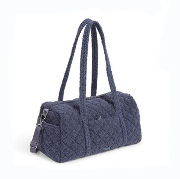 Woman Comfortable and Soft Teddy Duffle Bag Fleece Sherpa Luxury Duffle Bag - Bild 5