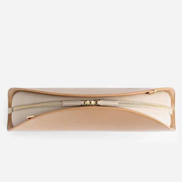 Fashion Half Moon Clutch with 2 Removable Straps and Zipper Closure Crossbody Bags - Image 5