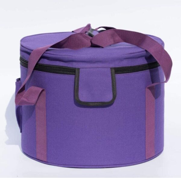 OEM 8-12 Inch Purple Decorative Canvas Thickened Sponge Liner Crystal Bowl Music Bowl Storage Bag - Image 2