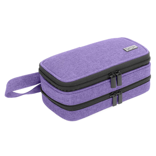 Womens 12 Bottles Essential Oil Carrying Case Holder Travel Portable Nail Polish Storage Bag