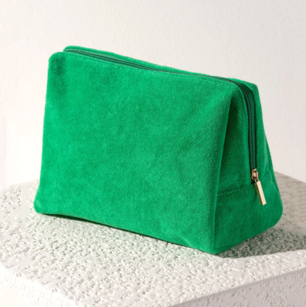 Custom Terry New Style Travel Small Zipper Terry Cloth Makeup Brush Pouch Terry Bag - Image 3