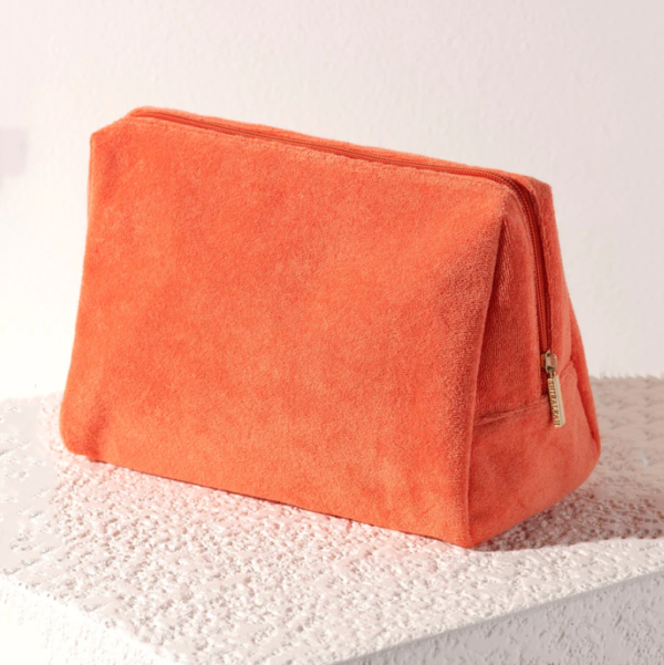 Custom Terry New Style Travel Small Zipper Terry Cloth Makeup Brush Pouch Terry Bag - Image 4