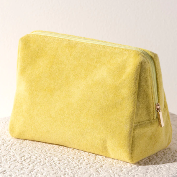 Custom Terry New Style Travel Small Zipper Terry Cloth Makeup Brush Pouch Terry Bag - Image 5
