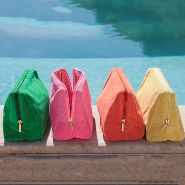 Custom Terry New Style Travel Small Zipper Terry Cloth Makeup Brush Pouch Terry Bag - Image 6