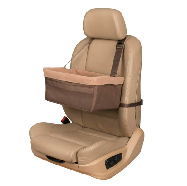 Custom Winter Teddy Dog Booster Seats for Cars Portable Dog Car Seat Travel Carrier - Image 3
