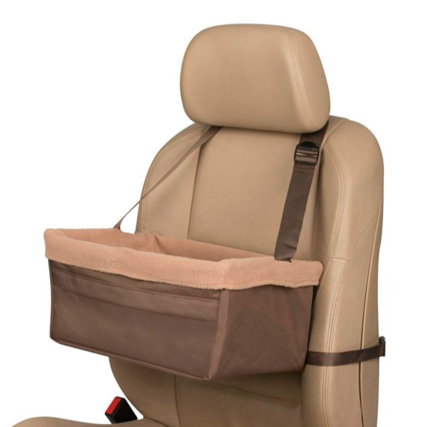 Custom Winter Teddy Dog Booster Seats for Cars Portable Dog Car Seat Travel Carrier - Image 4