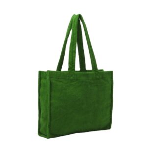 Soft and Comfortable Terry Cloth Tote Bag Duffle Bag Toweling Cloth Beach Bag